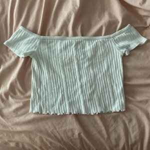 off the shoulder cropped top